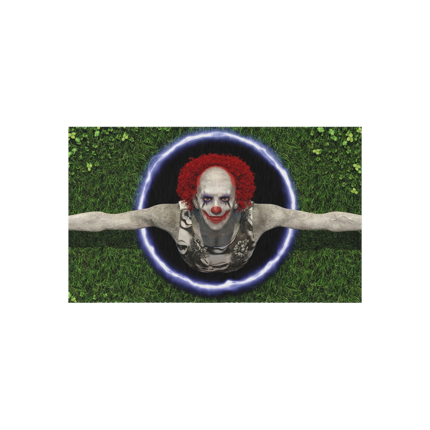 Clown in Hole Rug