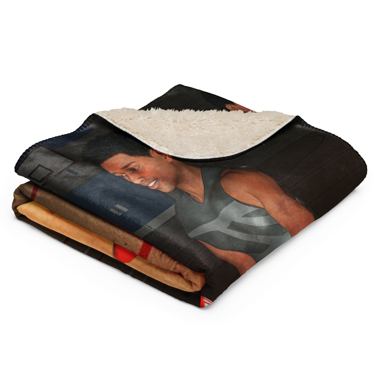 BBall Couple Sherpa blanket