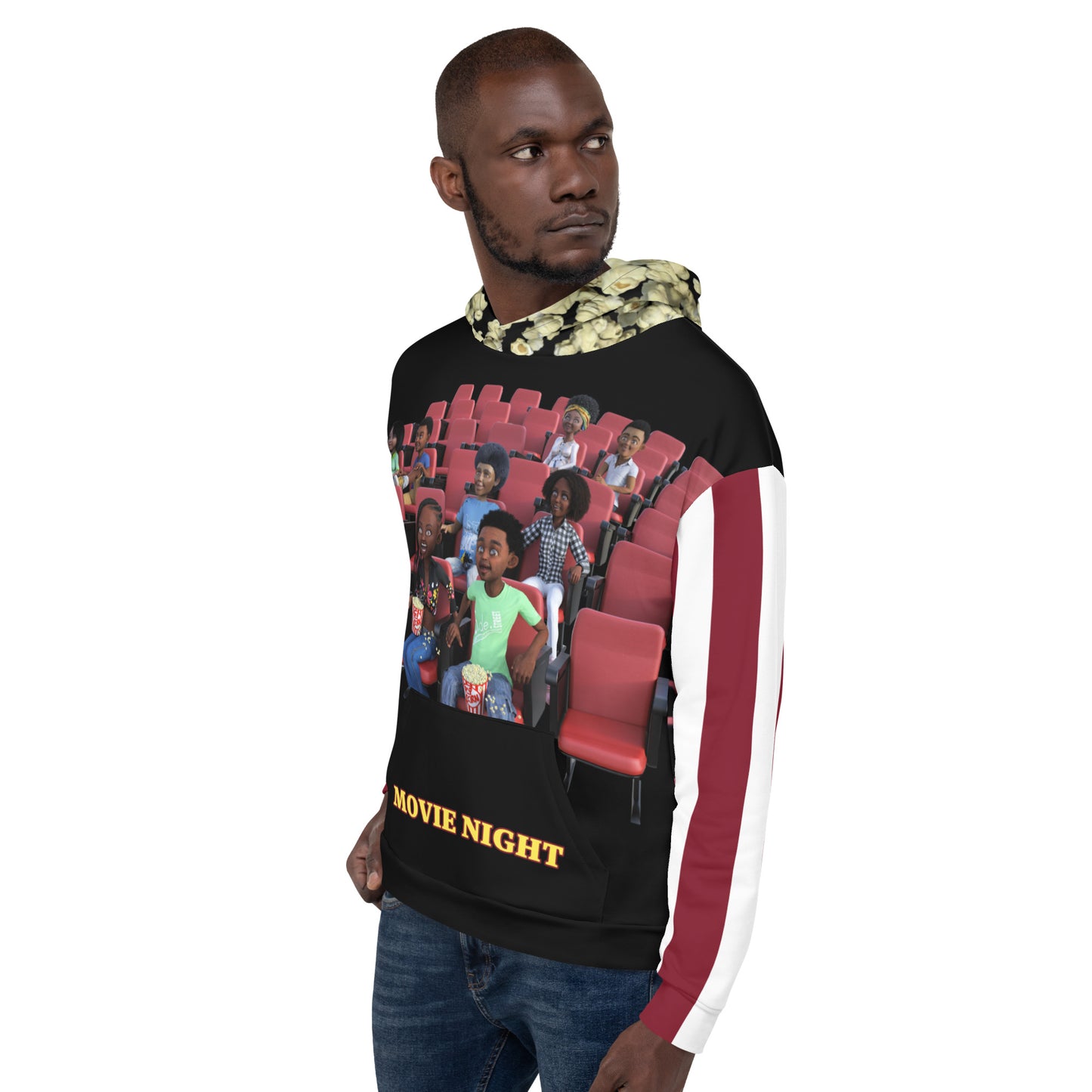 Movie Night Hoodie Stripes 1