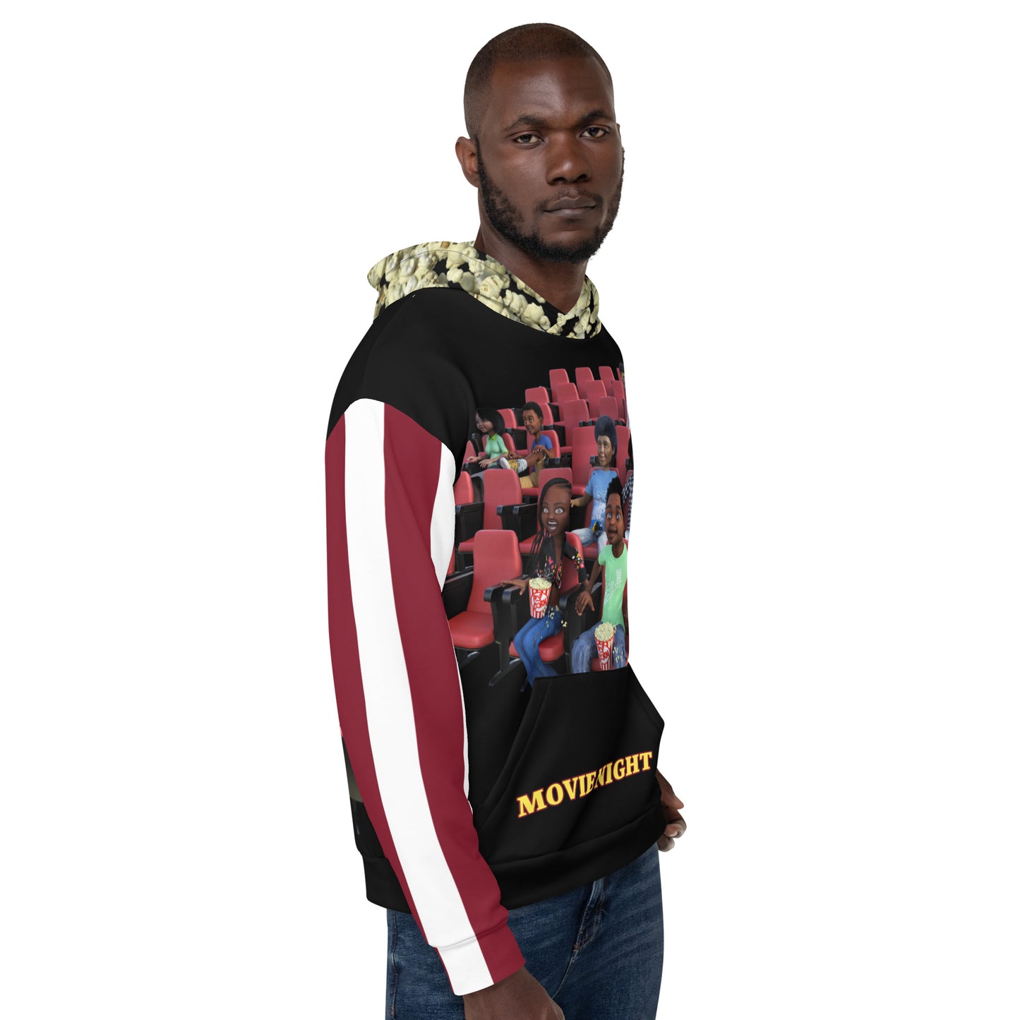 Movie Night Hoodie Stripes 1