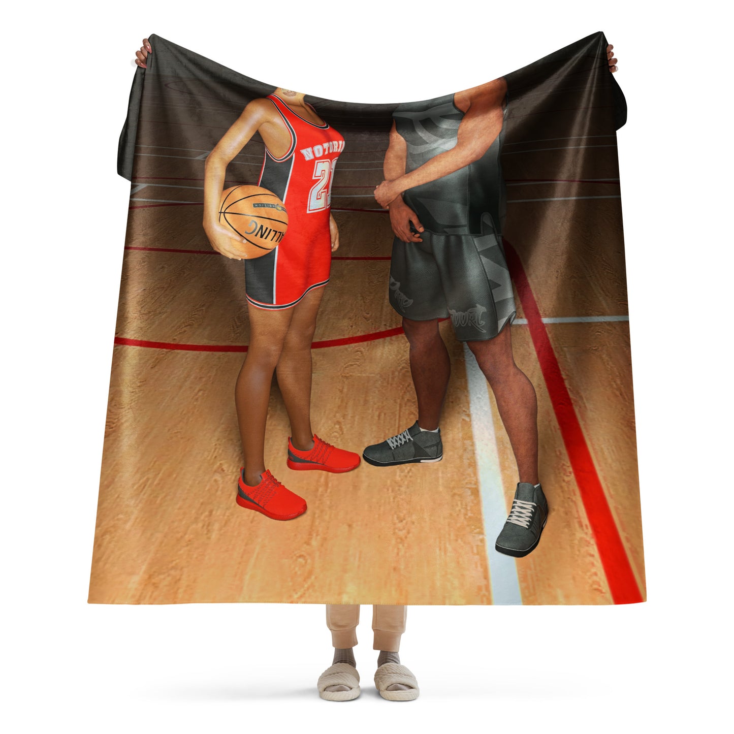 BBall Couple Sherpa blanket