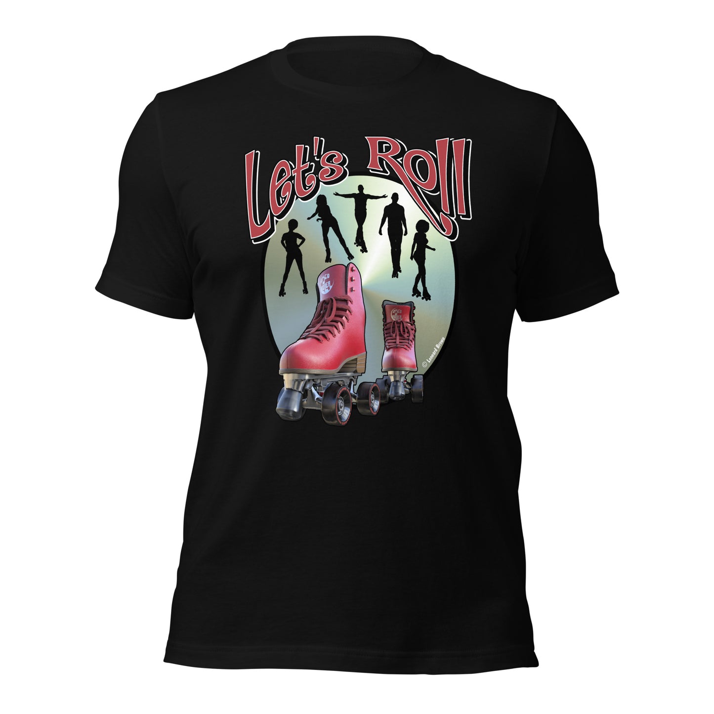 Let’s Roll Red Skates t-shirt