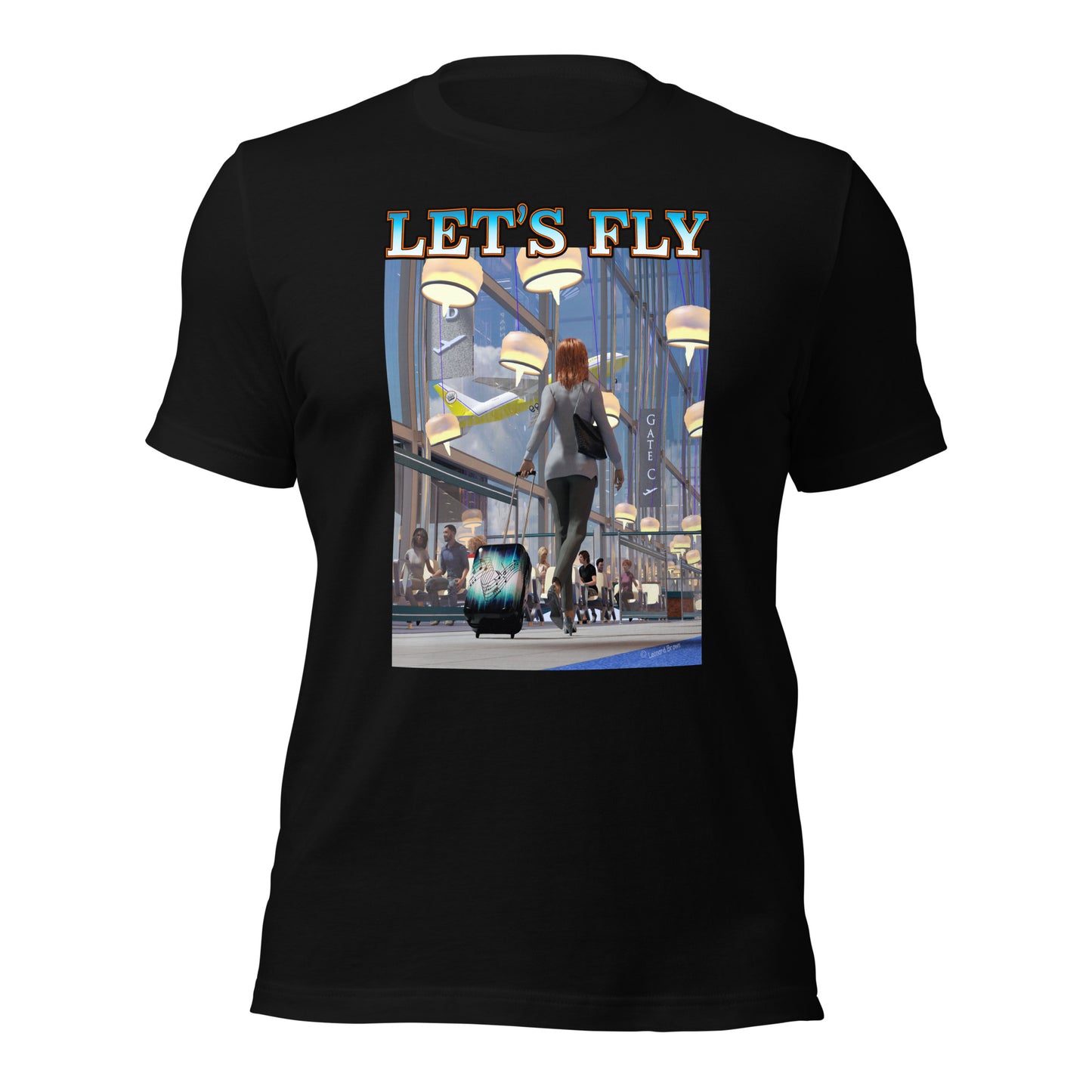 Let’s Fly Yellow Plane t-shirt
