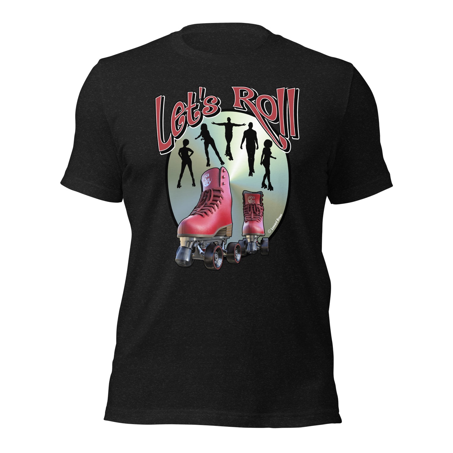 Let’s Roll Red Skates t-shirt