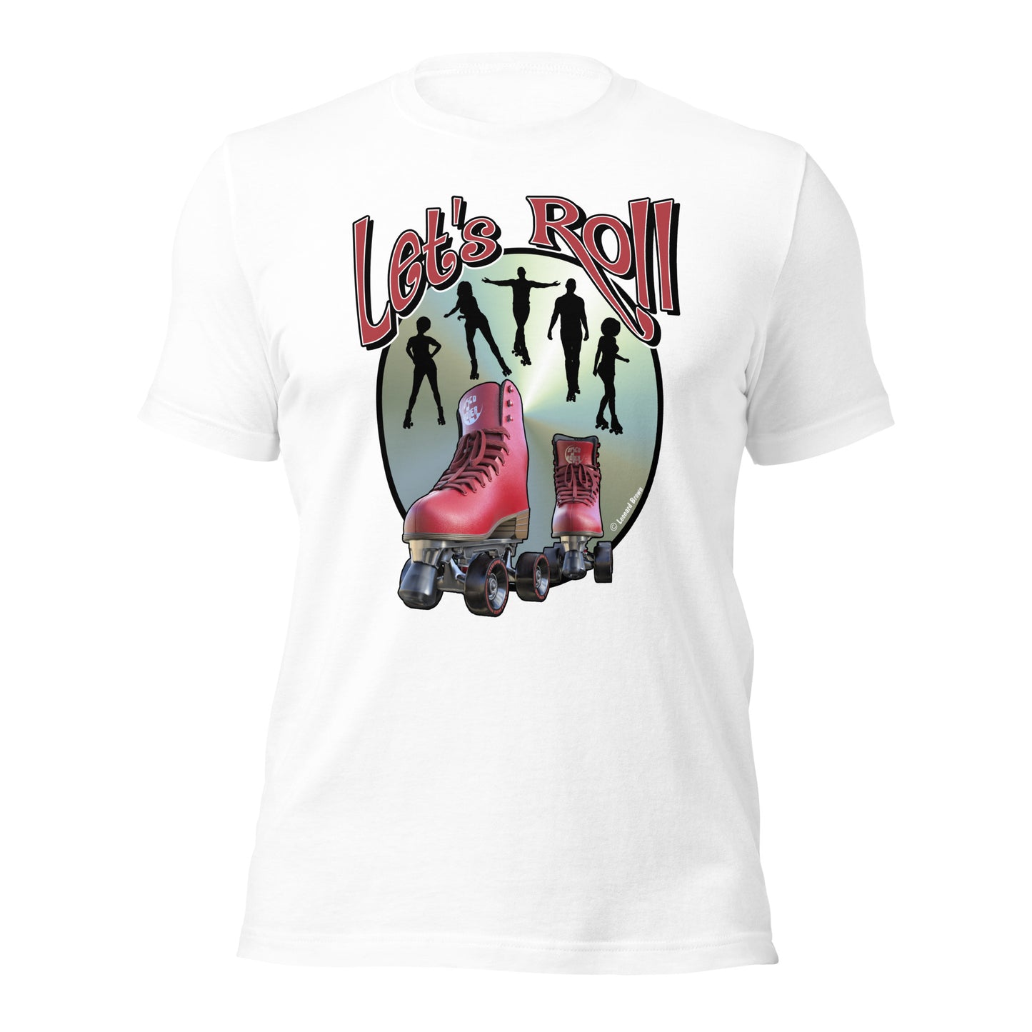 Let’s Roll Red Skates t-shirt