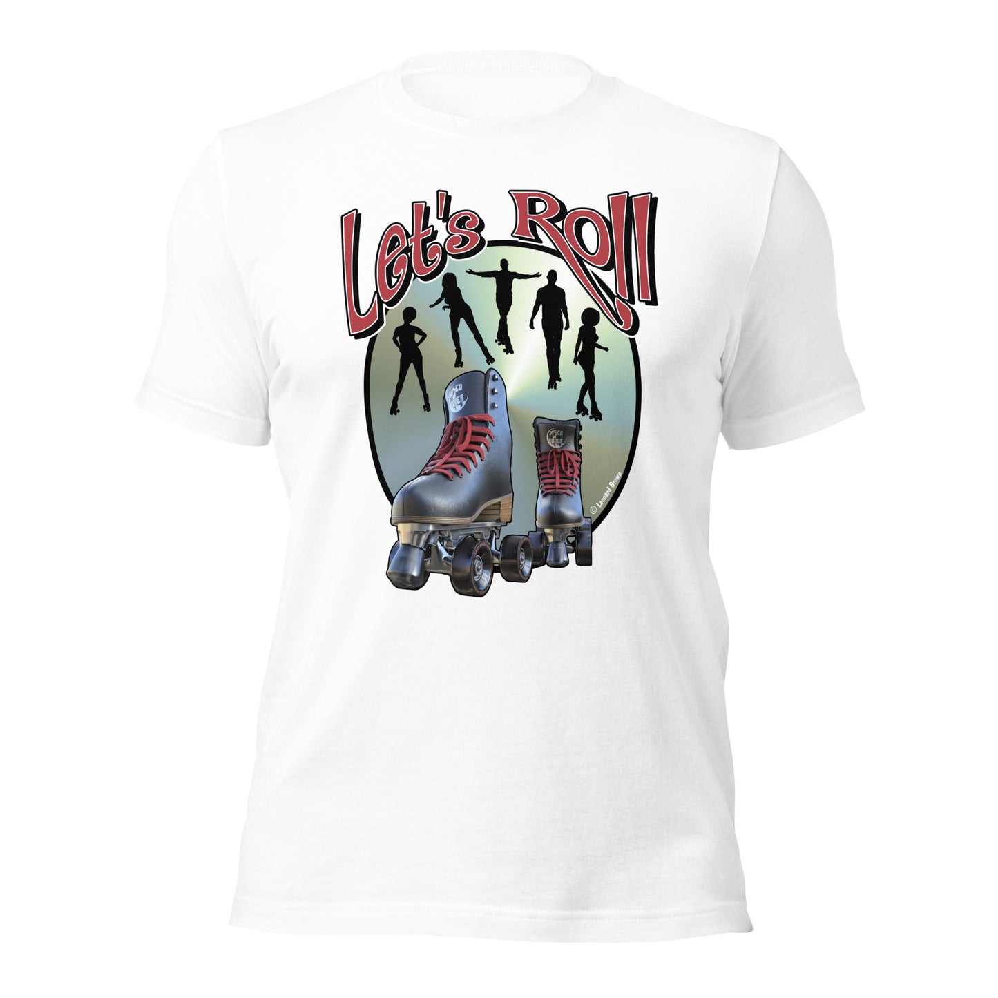 Let’s Roll Black Skates t-shirt