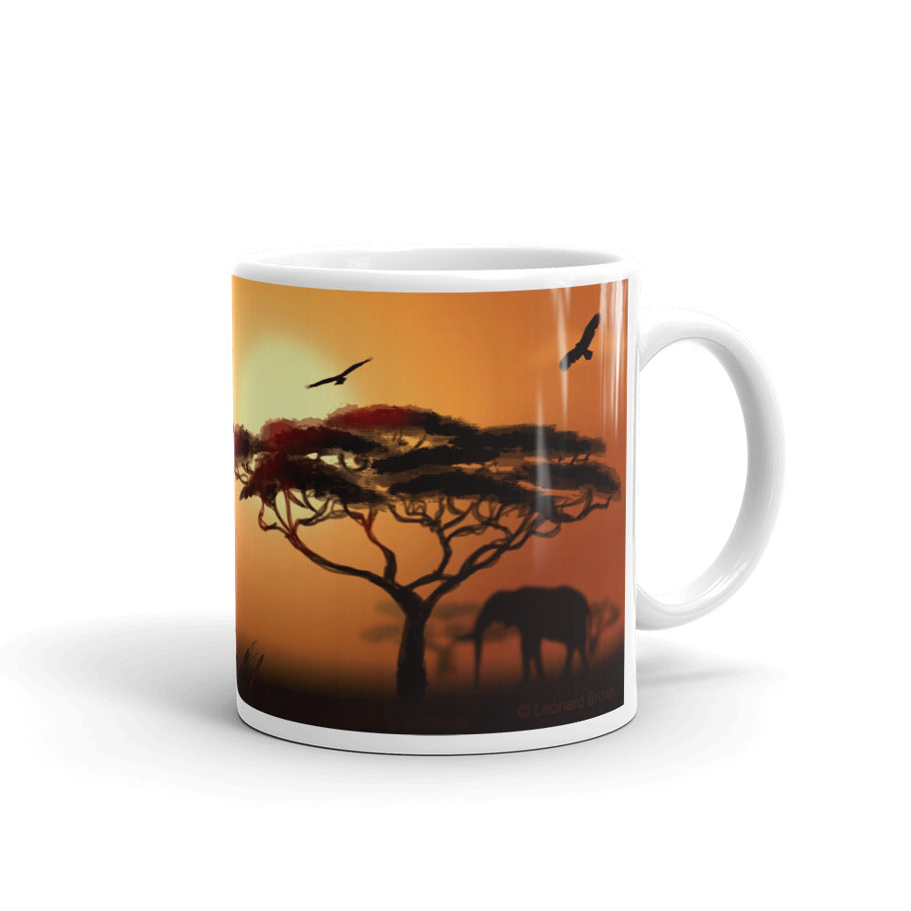 African Scene coffee mug