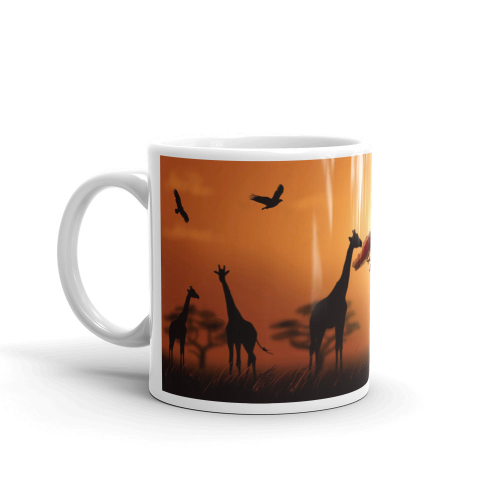 African Scene coffee mug