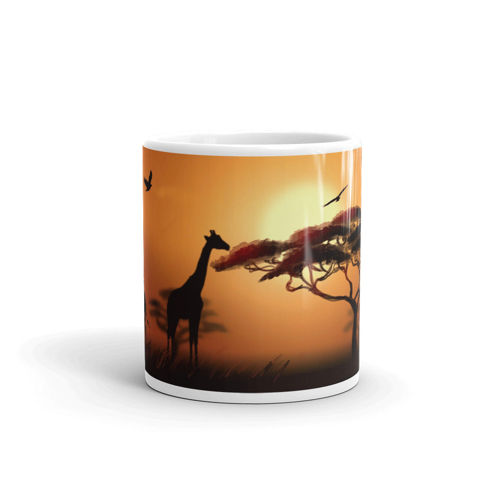 African Scene coffee mug