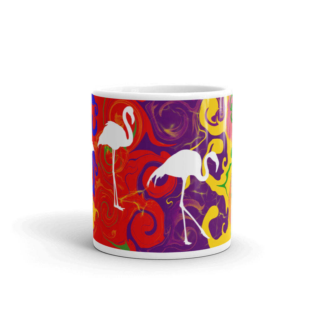 Multi Color with Swans, Mug