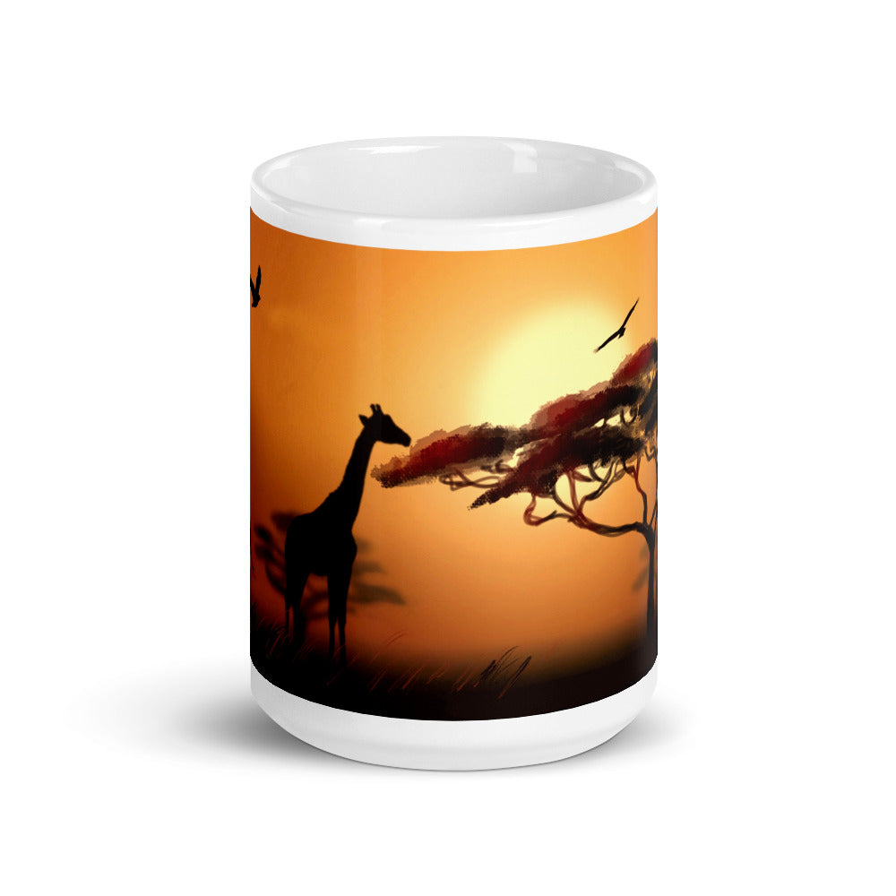 African Scene coffee mug