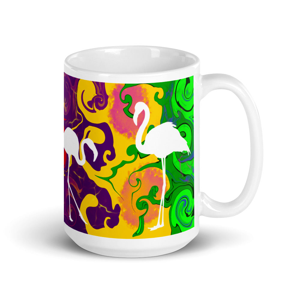 Multi Color with Swans, Mug