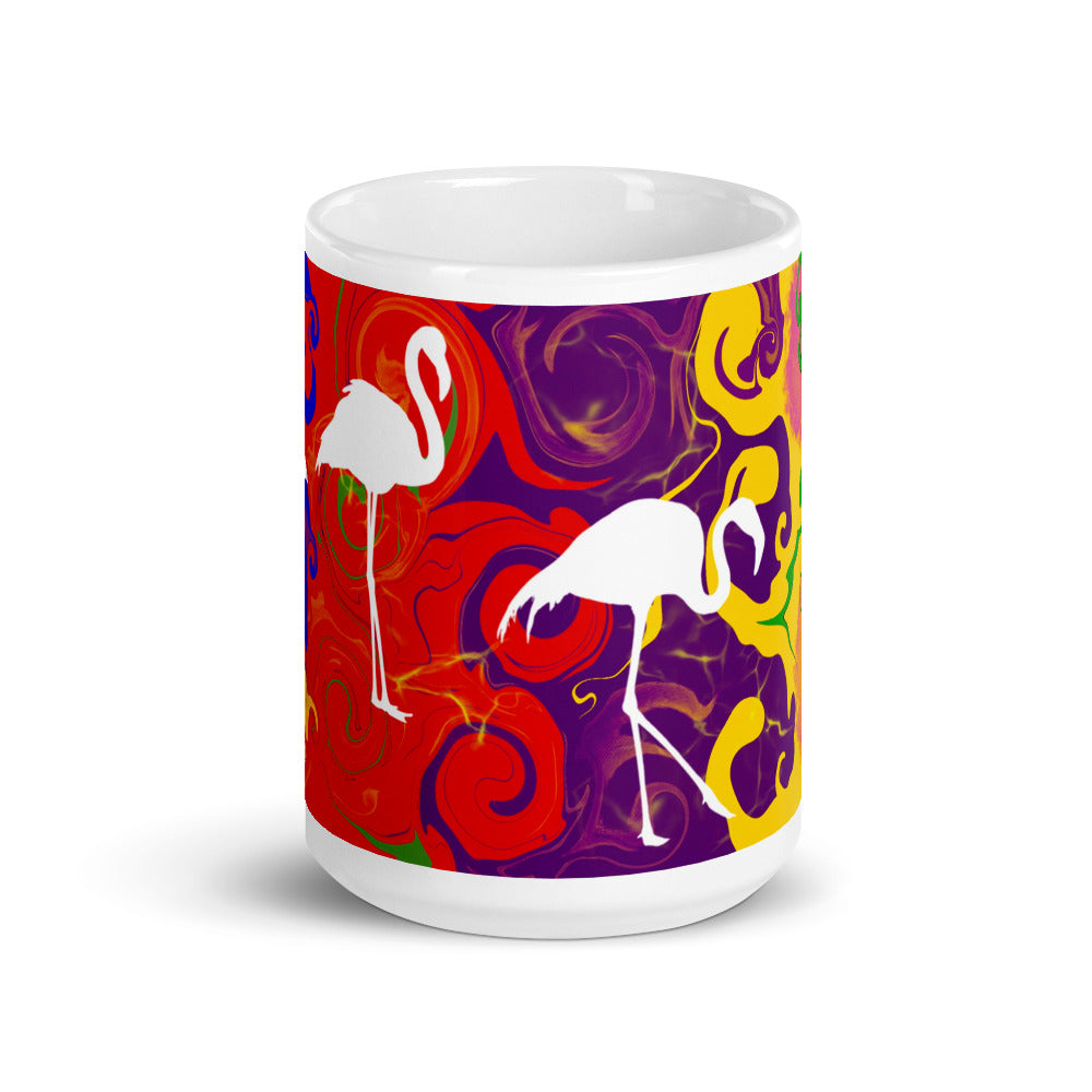 Multi Color with Swans, Mug