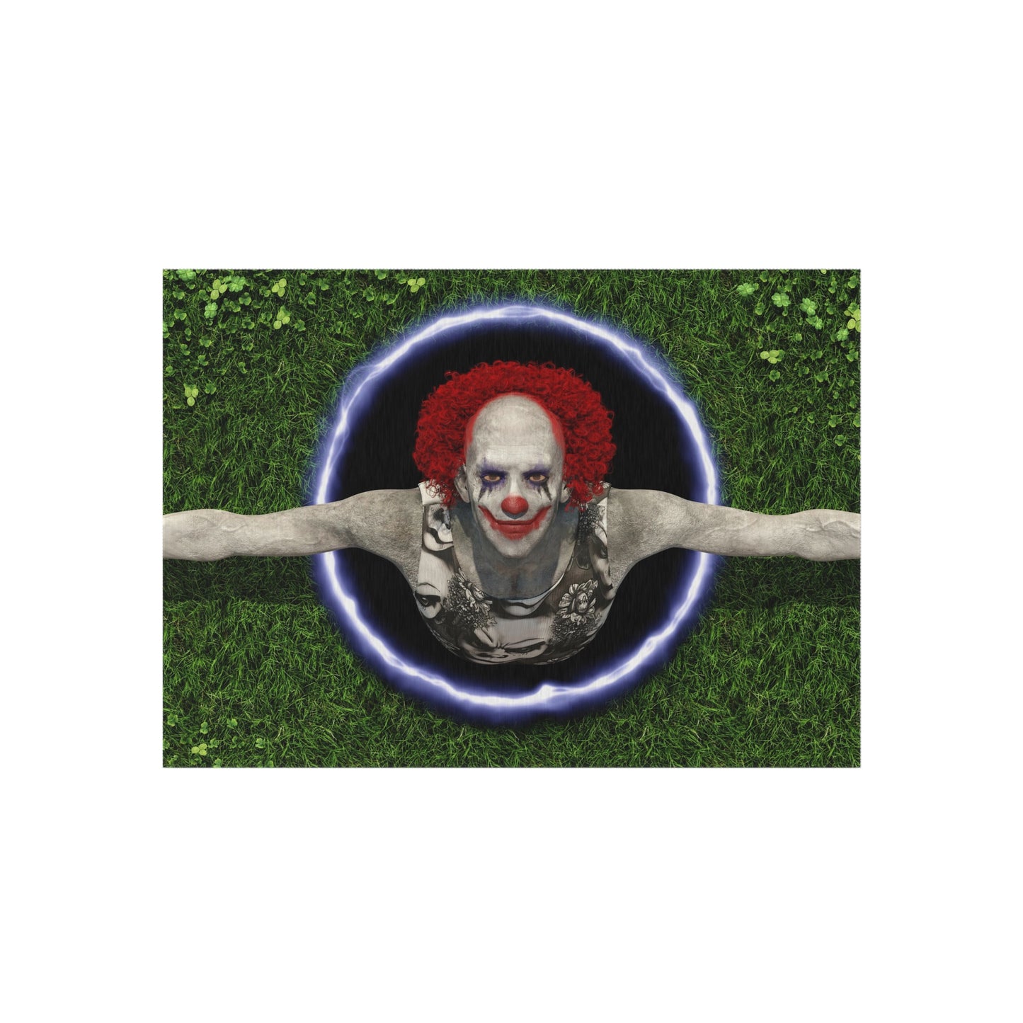 Clown in Hole Rug
