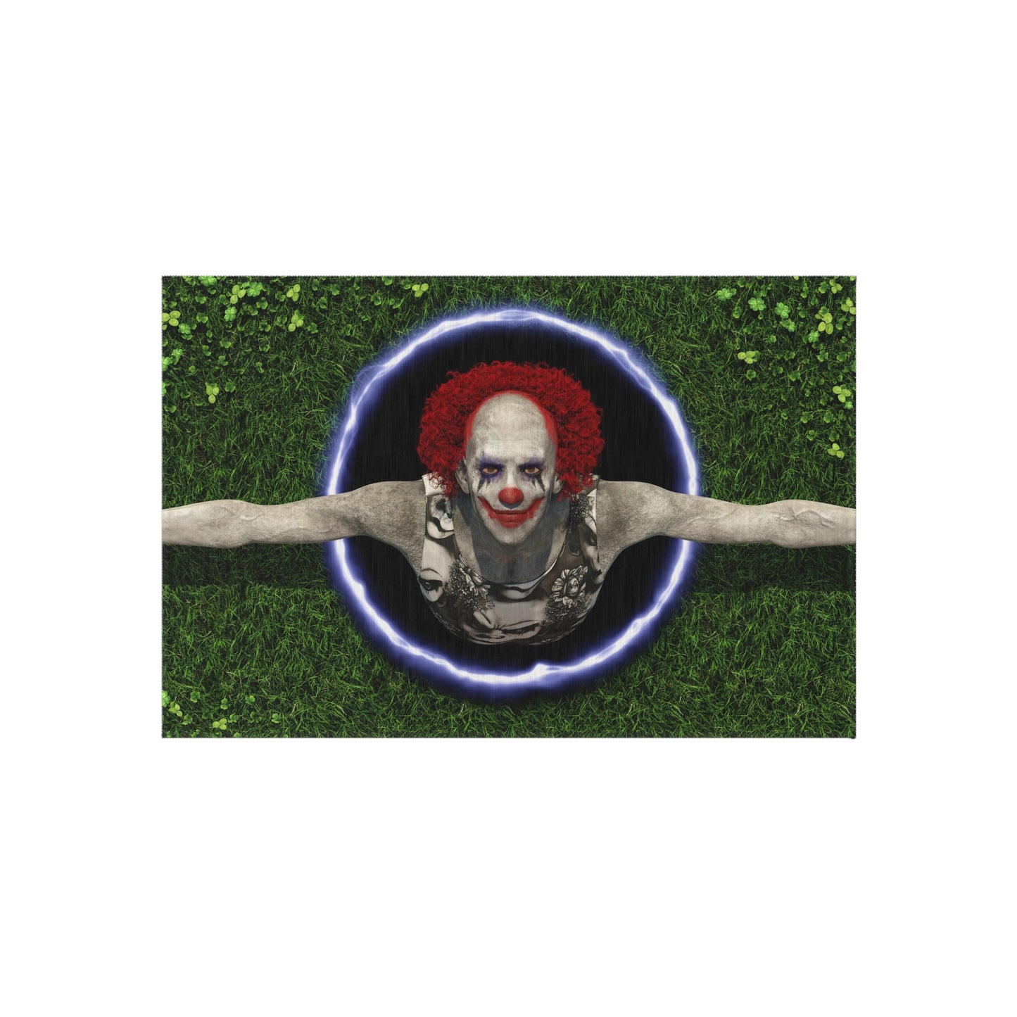 Clown in Hole Rug