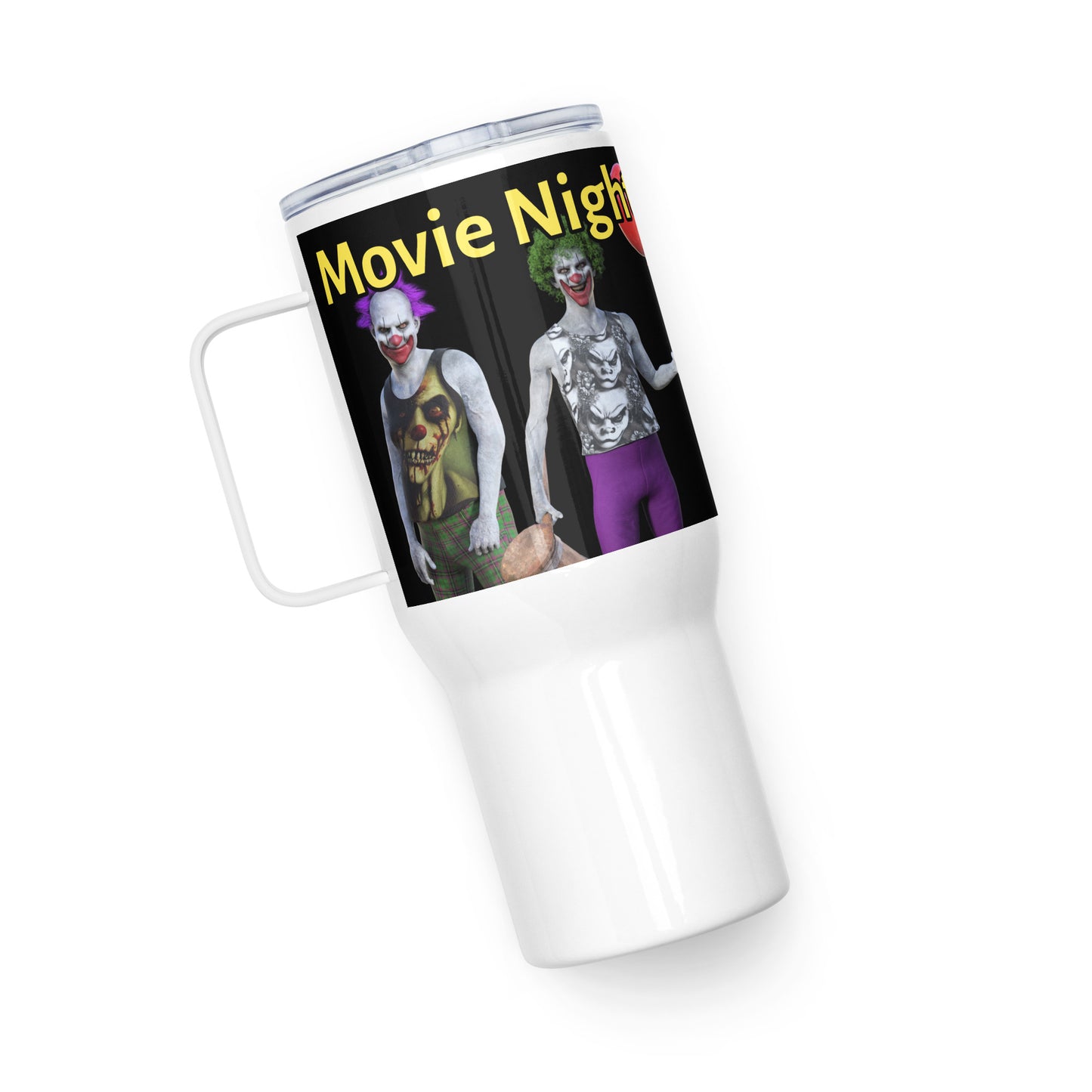 Movie Night Zombie Screen mug with a handle