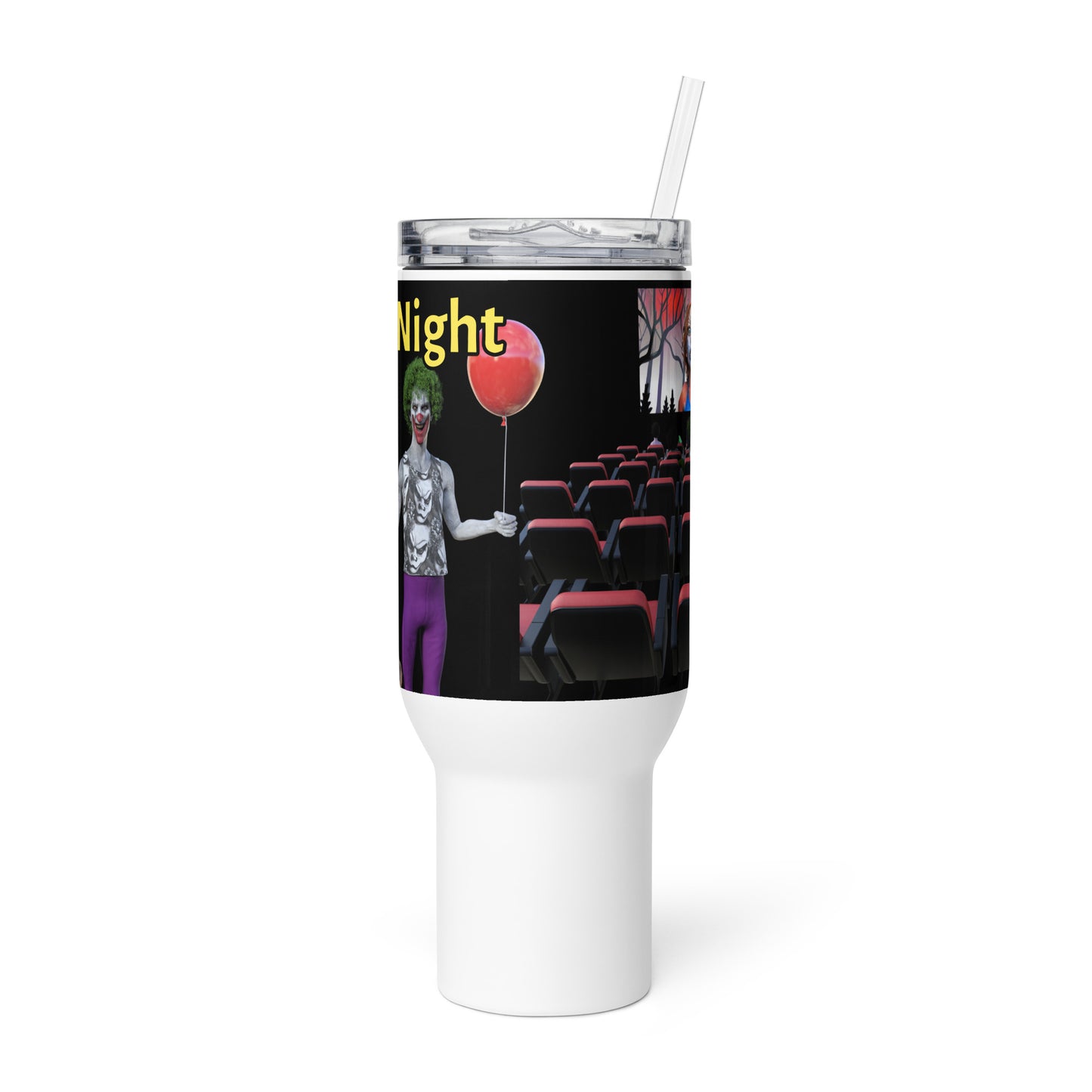 Movie Night Zombie Screen mug with a handle