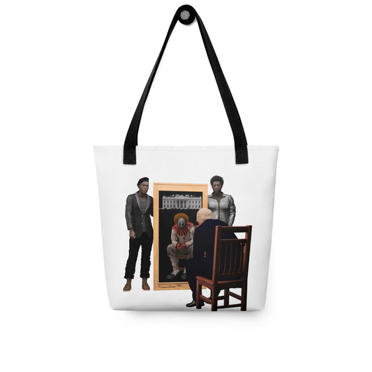 Clown in the Mirror Tote bag