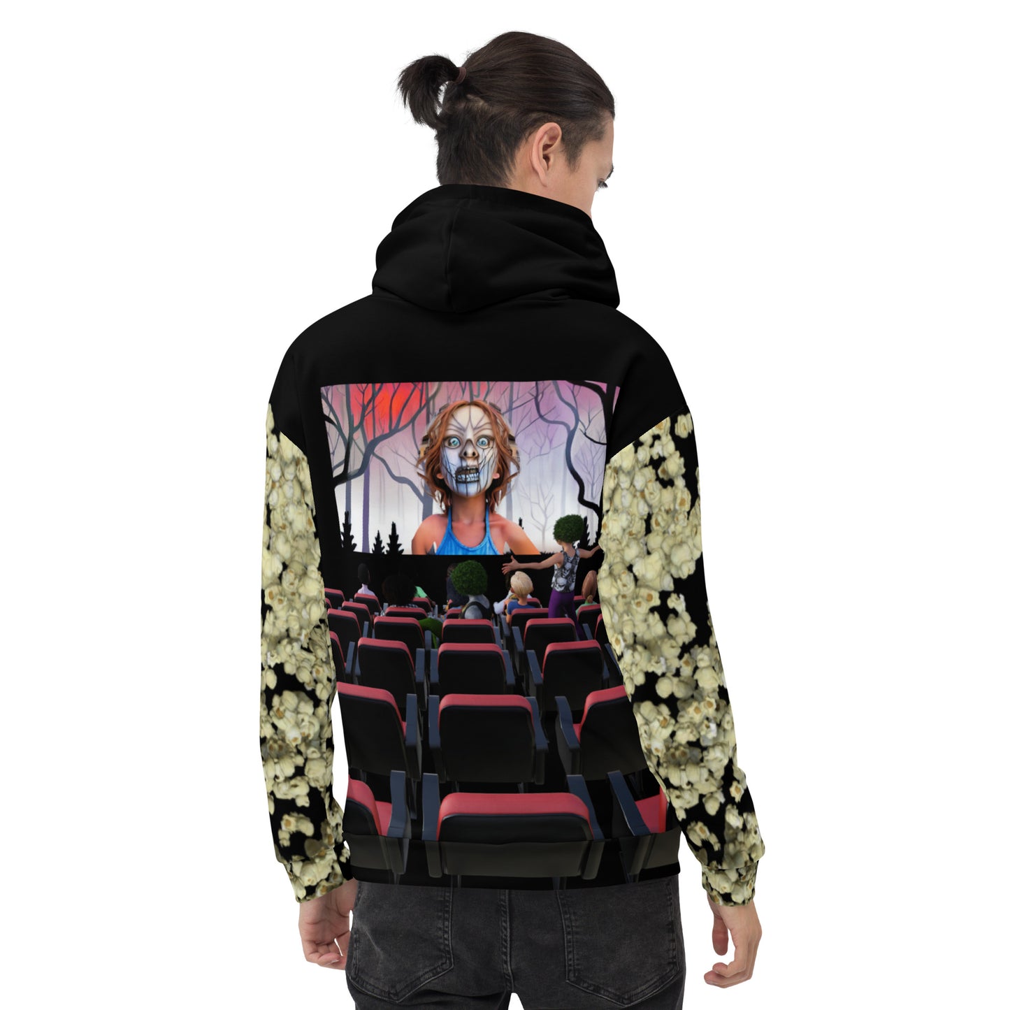 Movie Night Hoodie with Clowns