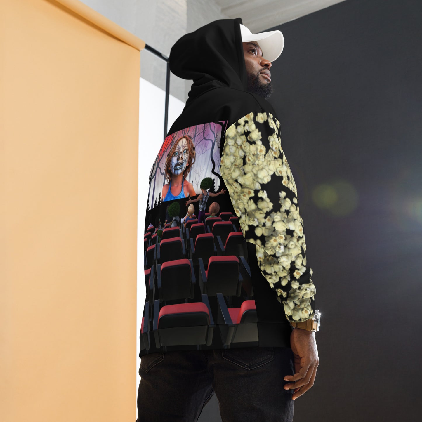 Movie Night Hoodie with Clowns