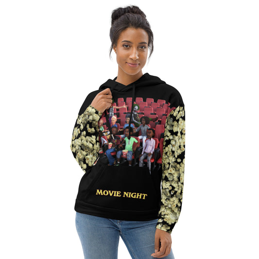 Movie Night Hoodie with Clowns