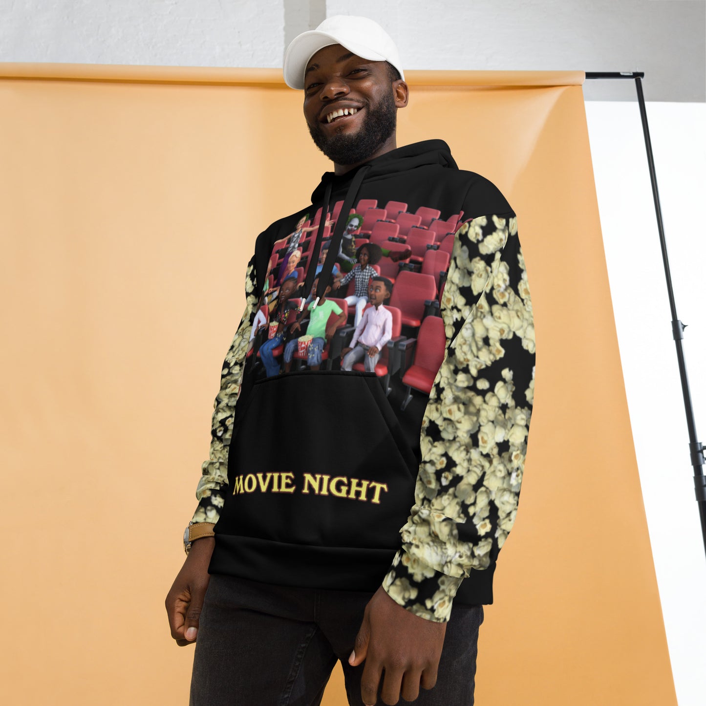Movie Night Hoodie with Clowns