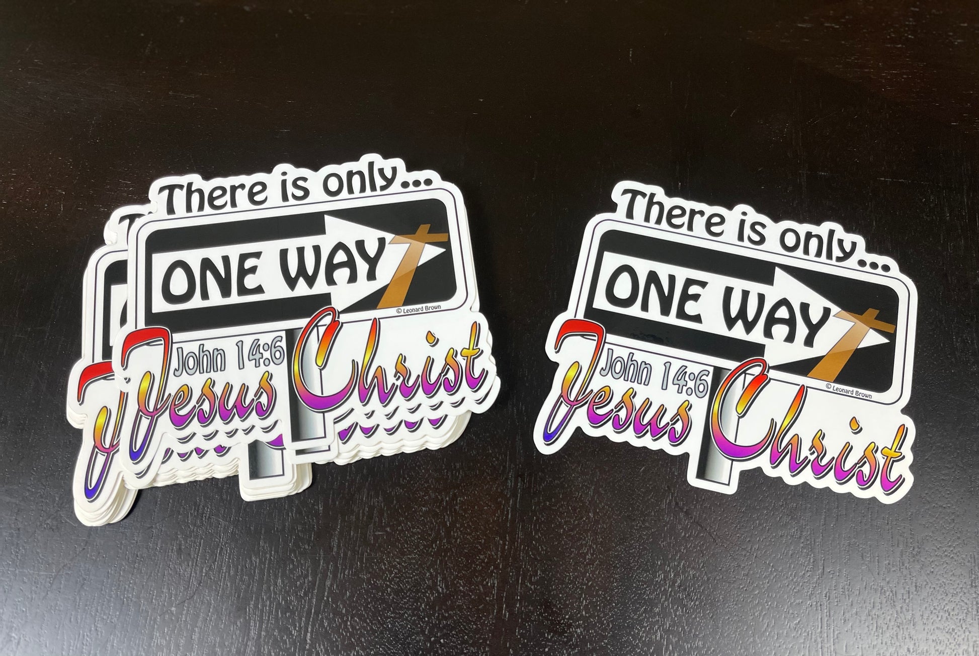 One Way stickers