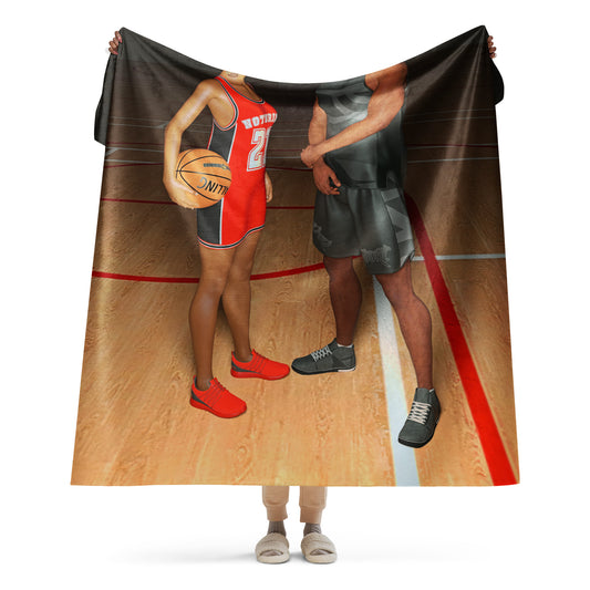 BBall Couple Sherpa blanket