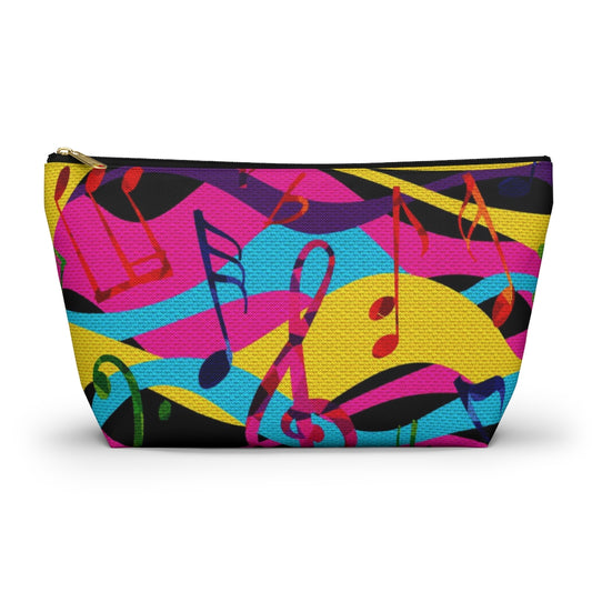 Musical Notes Pouch w T-bottom