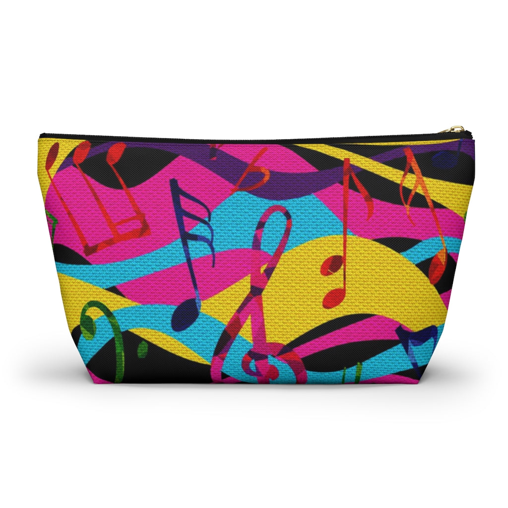 Musical Notes Pouch w T-bottom