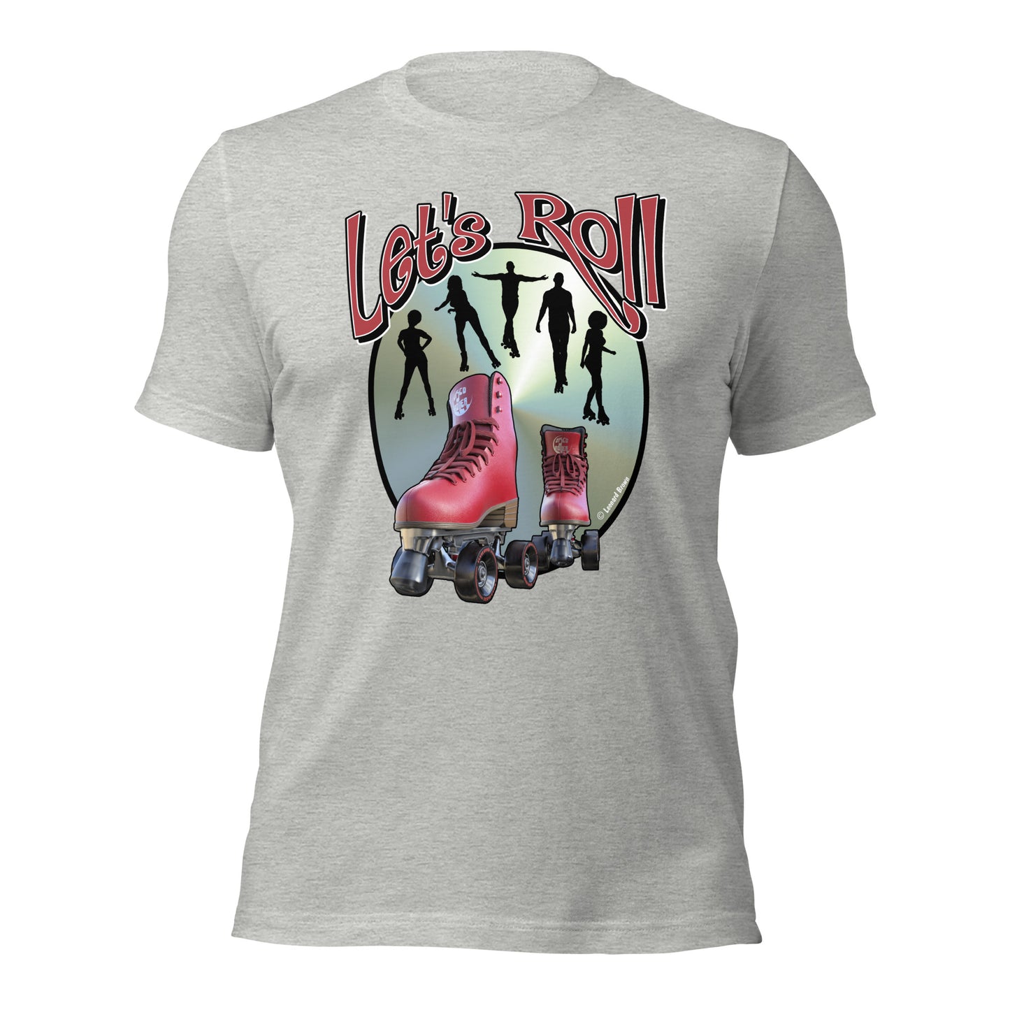 Let’s Roll Red Skates t-shirt