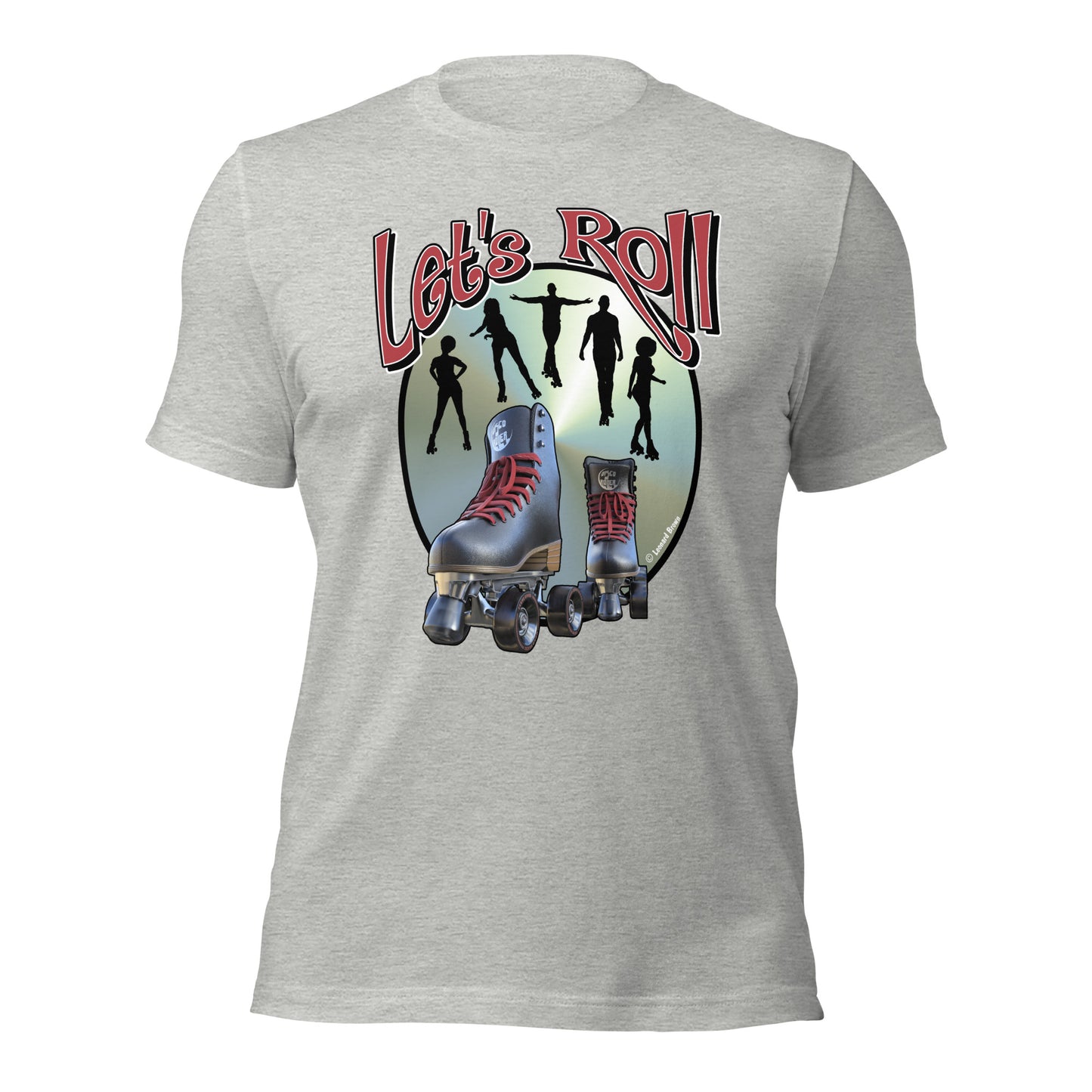 Let’s Roll Black Skates t-shirt