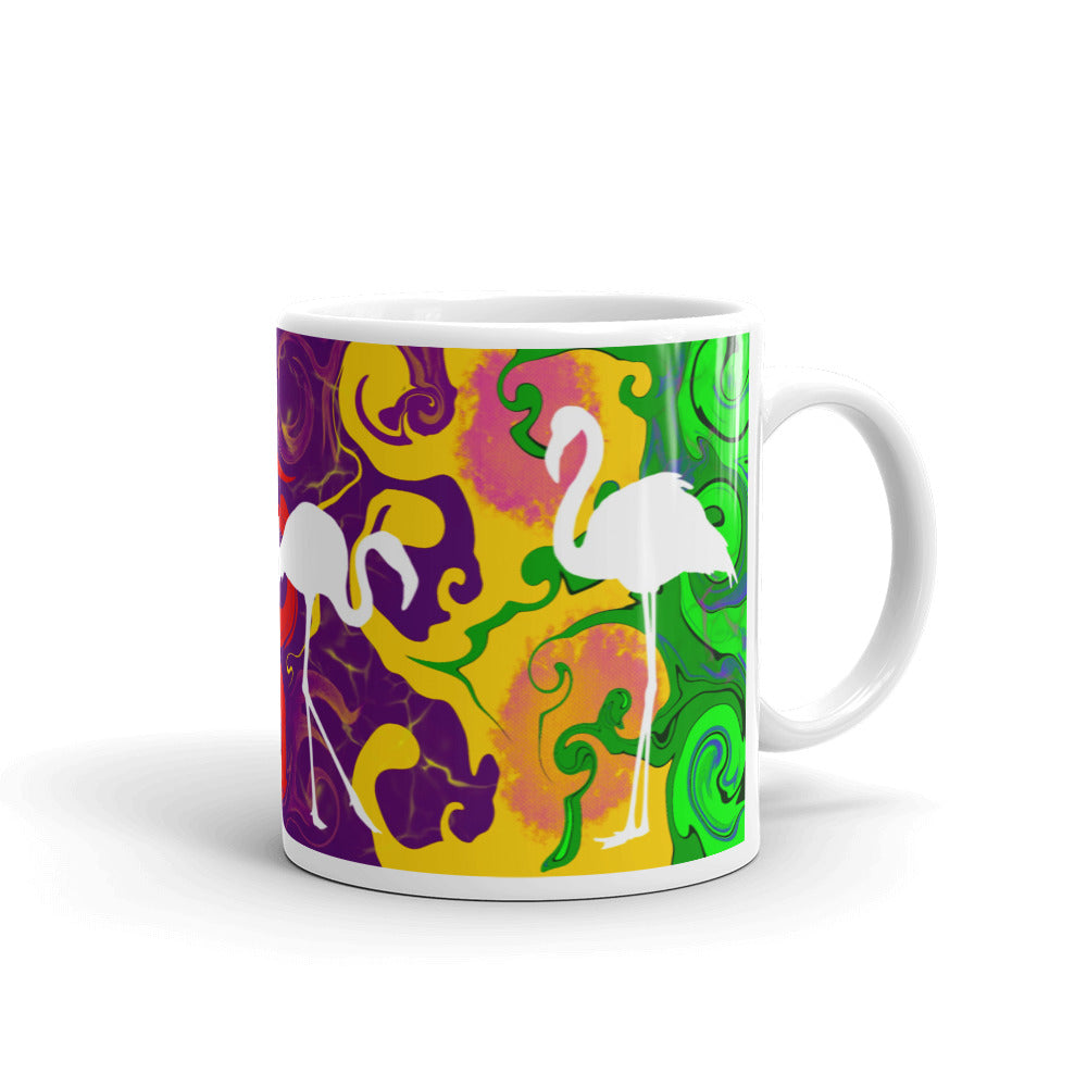 Multi Color with Swans, Mug