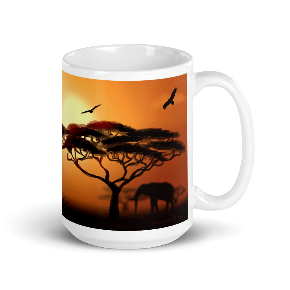 African Scene, Mug
